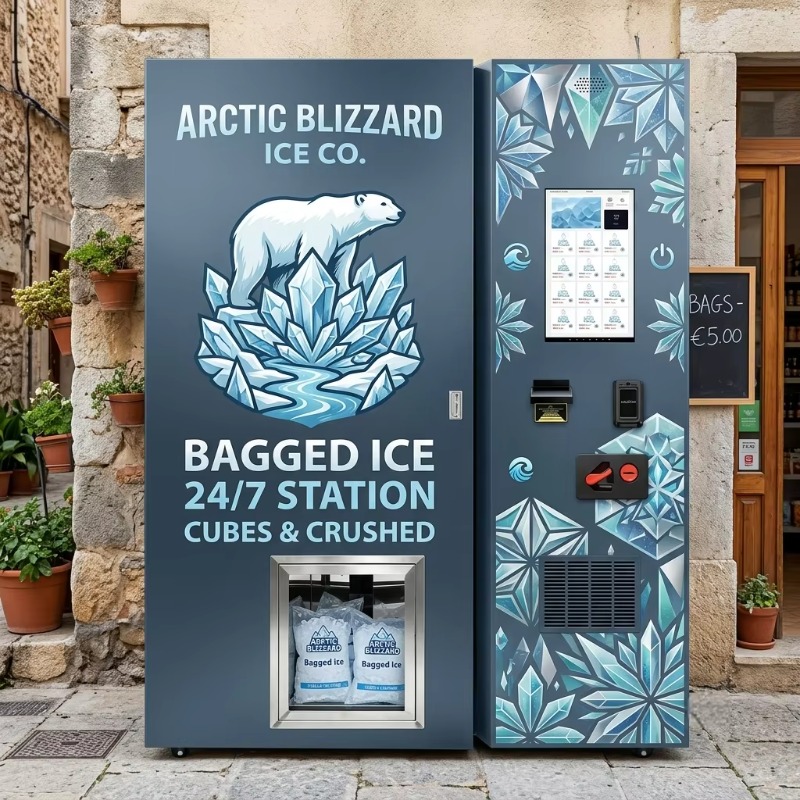 Bill Acceptor Vending - Distributeur automatique de glace en sacs