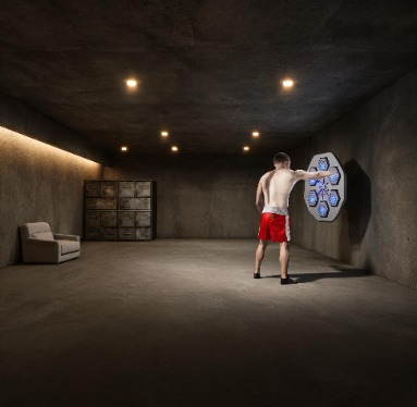 Arcade Games & Vending Llc - Machine de boxe musicale intelligente pour